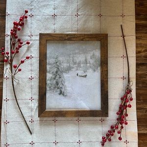 Vintage Farmhouse Christmas Holiday Decor Frame